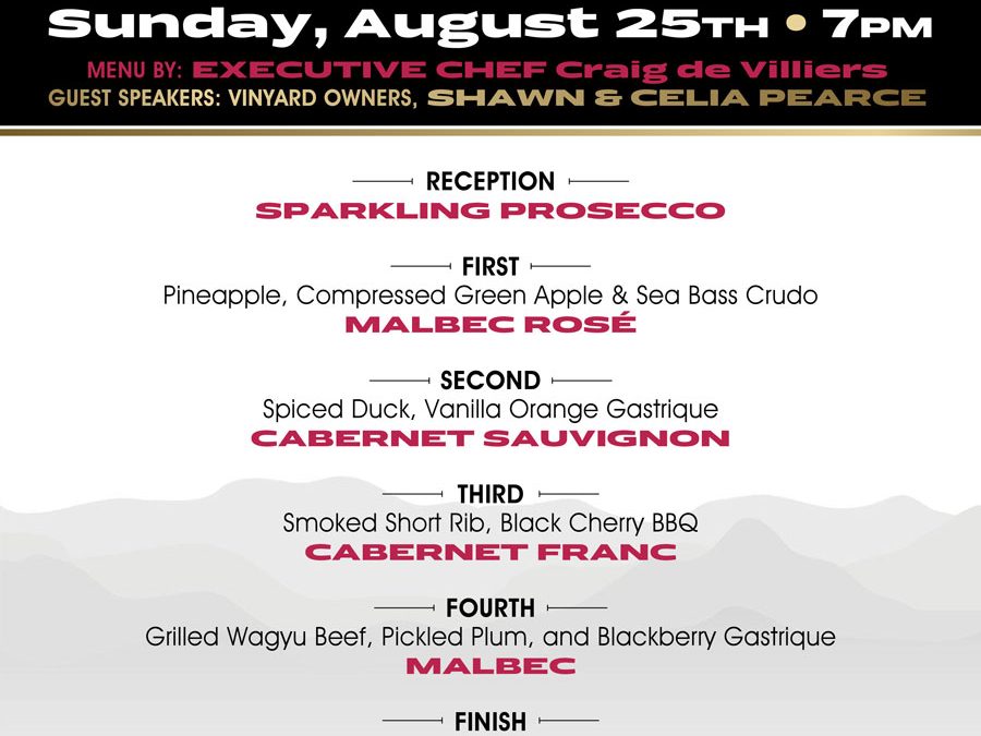 Familia Vicente Pearce Wine Dinner