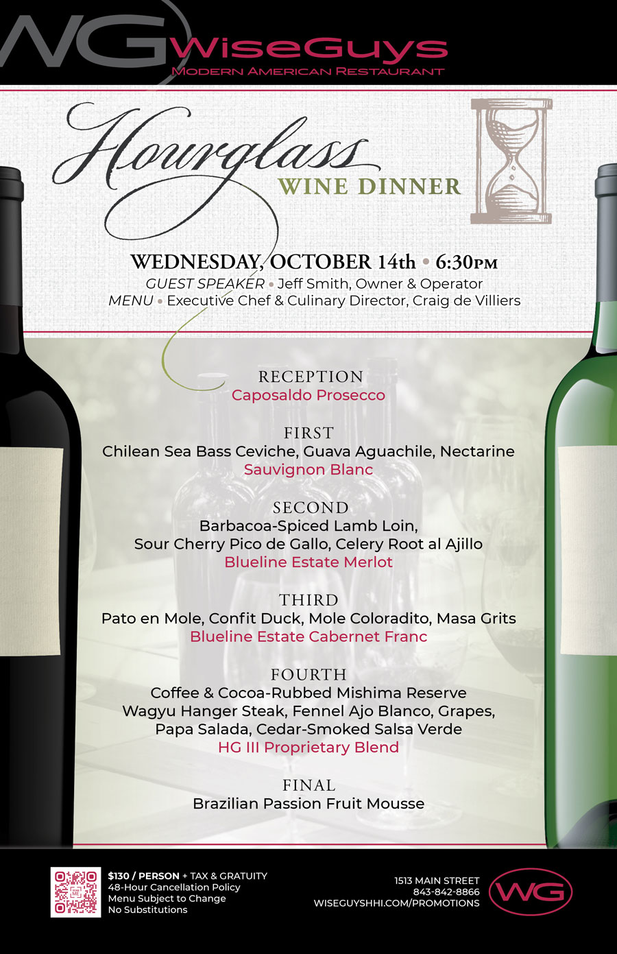 Hourglass Wine Dinner